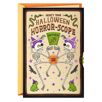 Horror-Scope Spinner Funny Halloween Card With Sound and Light for only USD 8.99 | Hallmark