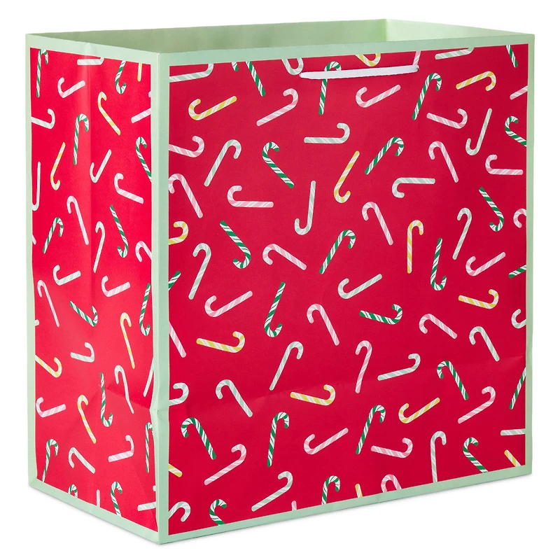 15" Merry Candy Canes on Red Extra-Deep Christmas Gift Bag for only USD 5.49 | Hallmark