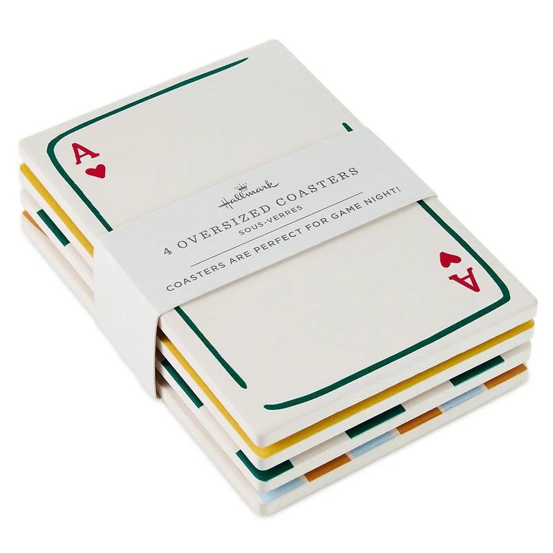 Game Night Oversized Coasters, Set of 4 for only USD 22.99 | Hallmark