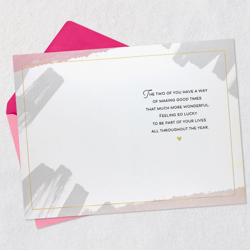 So Lucky to Be Part of Your Lives Valentine's Day Card for Daughter and Her Partner for only USD 5.99 | Hallmark