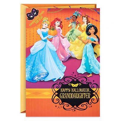 Disney Princess Dress Up Halloween Card for Granddaughter With Mask for only USD 4.59 | Hallmark
