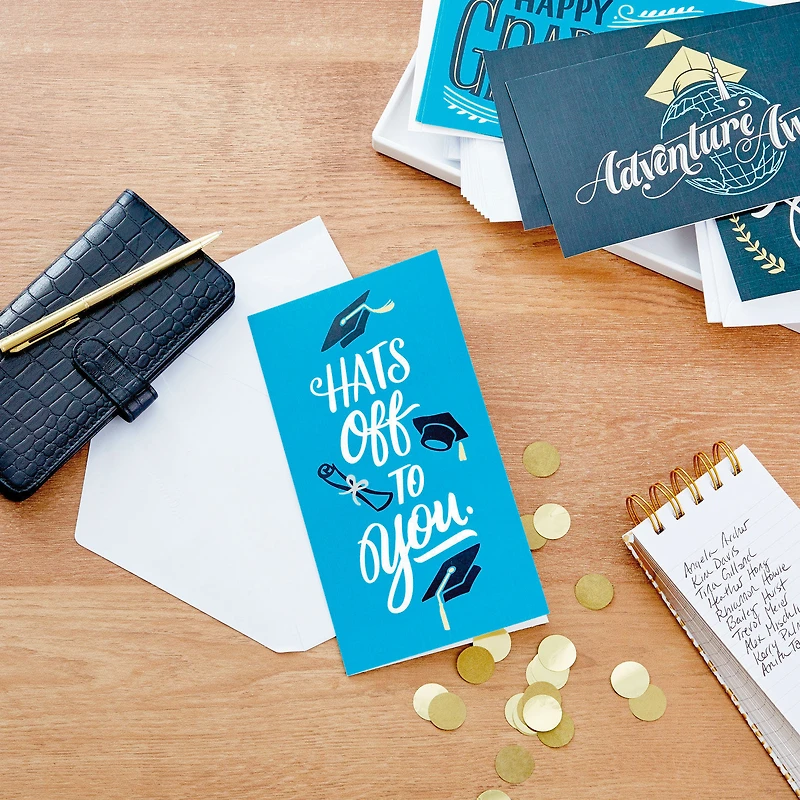Sophisticated Assorted Money Holder Graduation Cards, Pack of 36 for only USD 12.99 | Hallmark