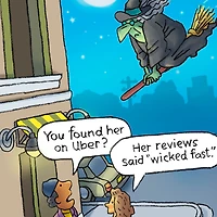 Wicked Fast Ride Funny Halloween Card for only USD 5.99 | Hallmark