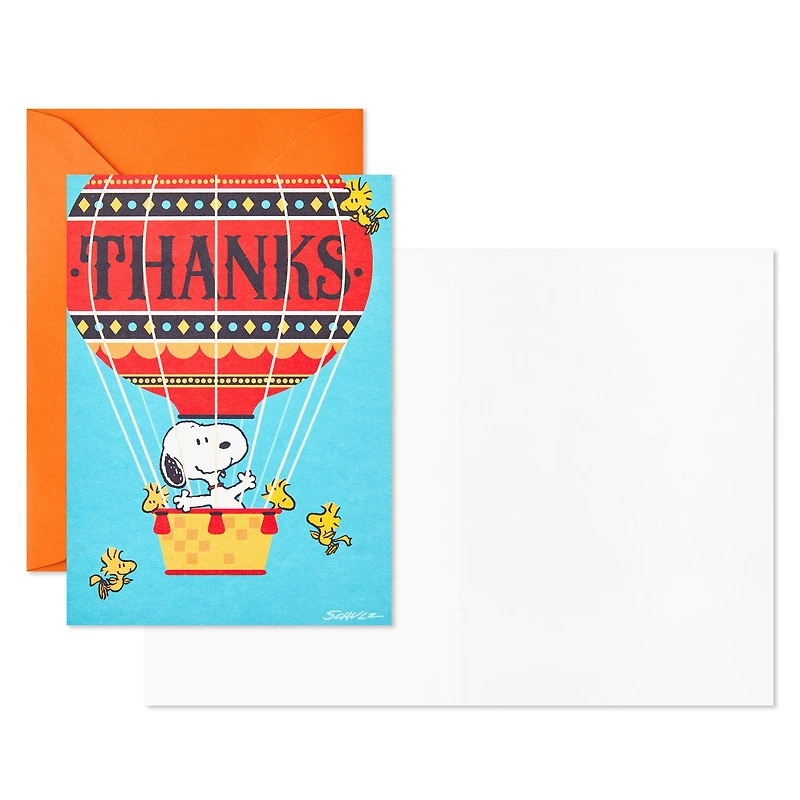 Snoopy Hot Air Balloon Boxed Thank-You Notes, Pack of 12 for only USD 6.99 | Hallmark