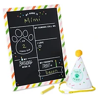 Pet Birthday Chalkboard With Party Hat for only USD 22.99 | Hallmark