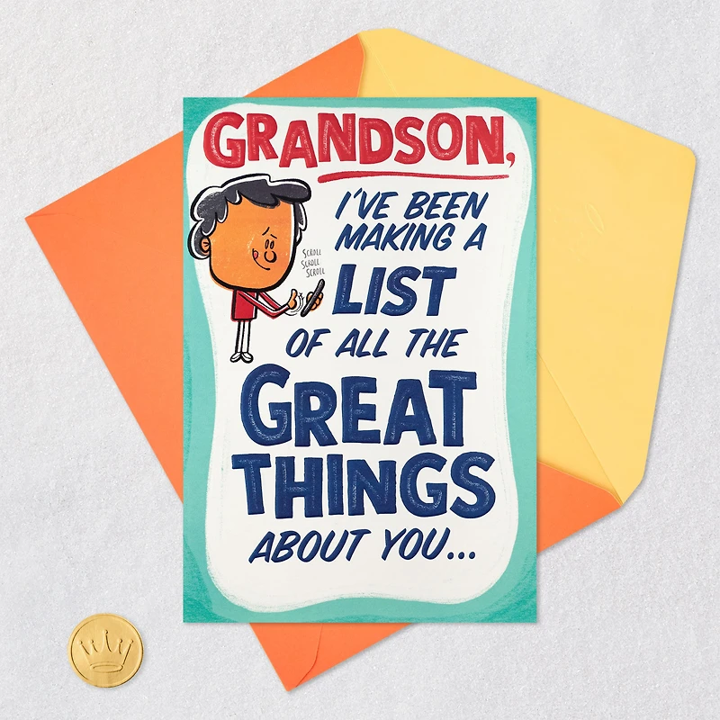 You're Great Birthday Card for Grandson for only USD 5.59 | Hallmark