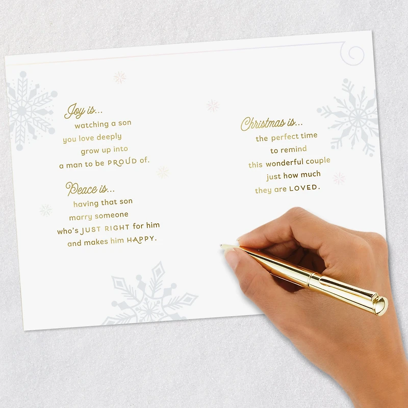 Joy, Peace and Love Christmas Card for Son and Daughter-in-Law for only USD 5.99 | Hallmark