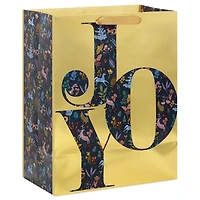 13" Joy on Metallic Gold Large Christmas Gift Bag for only USD 4.99 | Hallmark