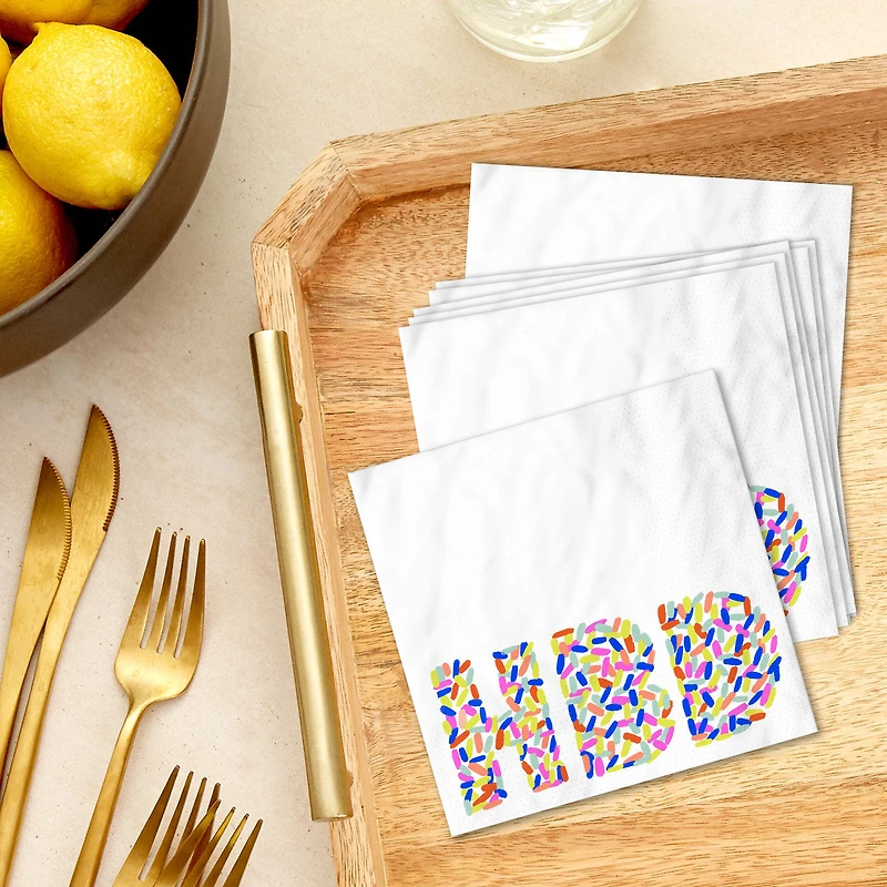 "HBD" Sprinkles Birthday Cocktail Napkins, Pack of 20 for only USD 4.49 | Hallmark