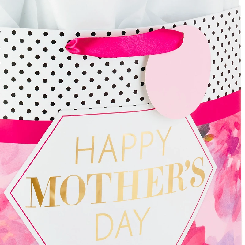 15.5" Fuchsia Floral XL Mother's Day Gift Bag With Tissue for only USD 6.99 | Hallmark