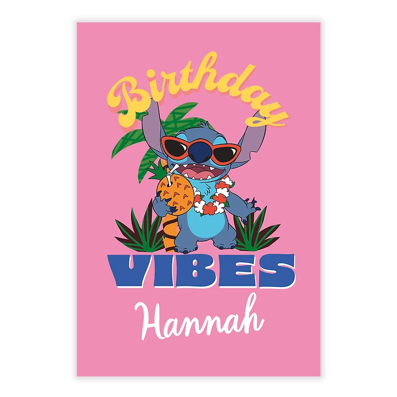 Disney Lilo & Stitch Birthday Vibes Custom Birthday Card for only USD 4.99 | Hallmark