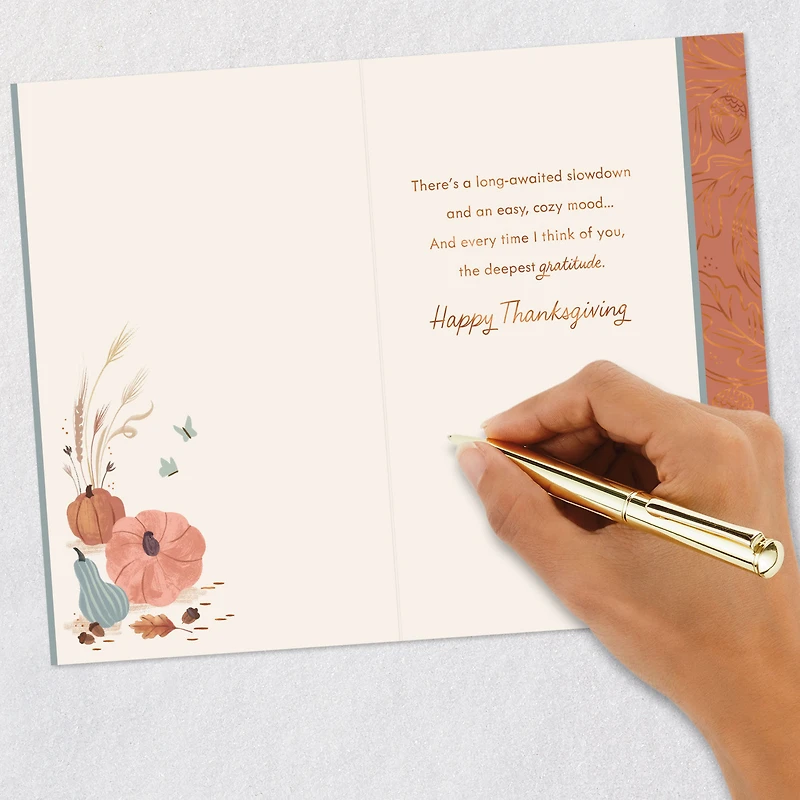 A Thankful Kind of Feeling Thanksgiving Card for only USD 3.99 | Hallmark
