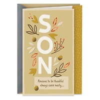 You Make It Easy to Be Thankful Religious Thanksgiving Card for Son for only USD 2.99 | Hallmark