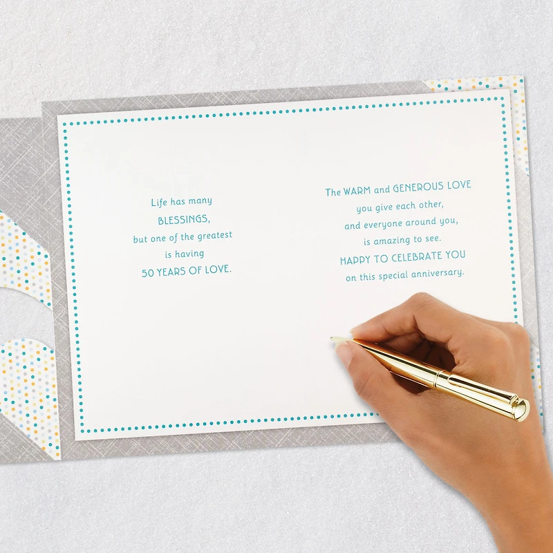 Happy to Celebrate You 50th Anniversary Card for only USD 5.99 | Hallmark