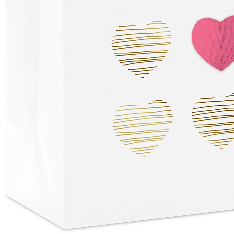 10.4" Honeycomb Heart Large Square Gift Bag for only USD 9.99 | Hallmark