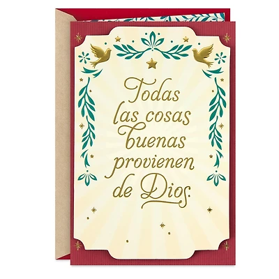 Every Good Thing Comes From God Religious Spanish-Language Christmas Card for only USD 6.59 | Hallmark