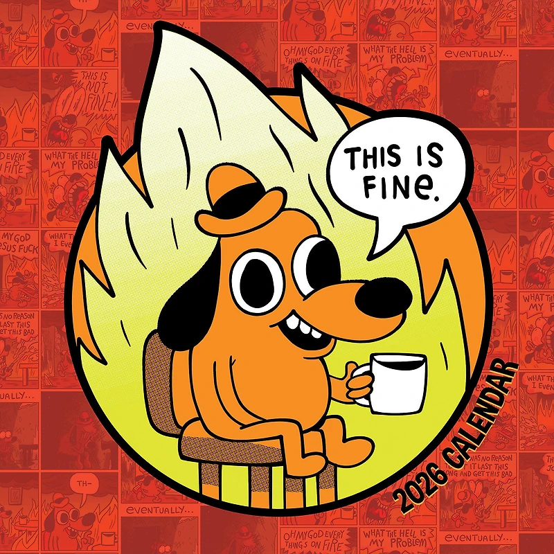 Time Factory This Is Fine Cartoons Funny 2026 Wall Calendar for only USD 16.99 | Hallmark