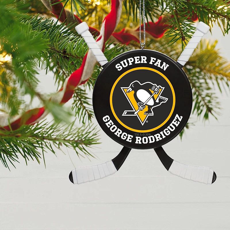 NHL Pittsburgh Penguins® Hockey Personalized Ornament