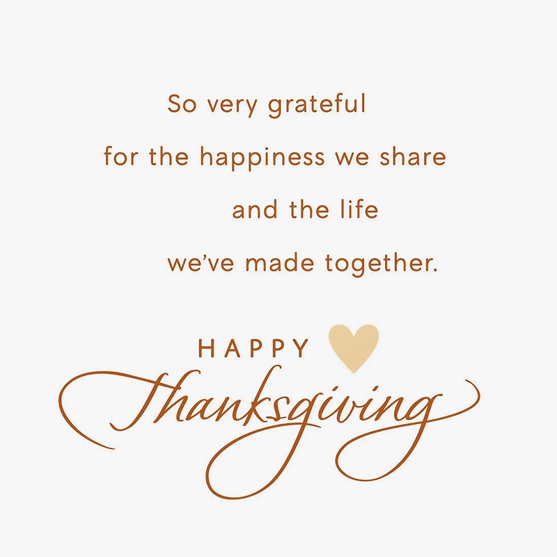 Always Thankful to Be Yours Thanksgiving Card for Wife for only USD 3.99 | Hallmark