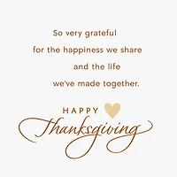 Always Thankful to Be Yours Thanksgiving Card for Wife for only USD 3.99 | Hallmark
