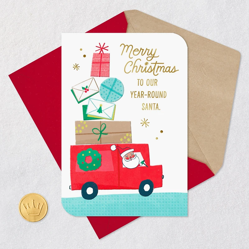 Our Year-Round Santa Christmas Card for Mail Carrier for only USD 3.59 | Hallmark
