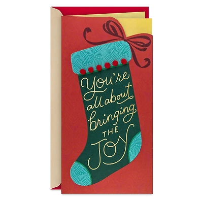 You Bring the Joy Money Holder Christmas Card for only USD 6.59 | Hallmark