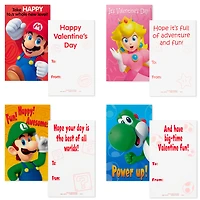 Nintendo Super Mario™ Kids Classroom Valentines Set With Cards, Stickers and Mailbox for only USD 9.99 | Hallmark