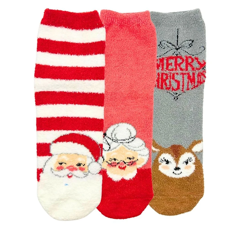 Ho Ho Ho Cozy Christmas Socks Set in Greeting Card Box, 3 pair for only USD 19.99 | Hallmark