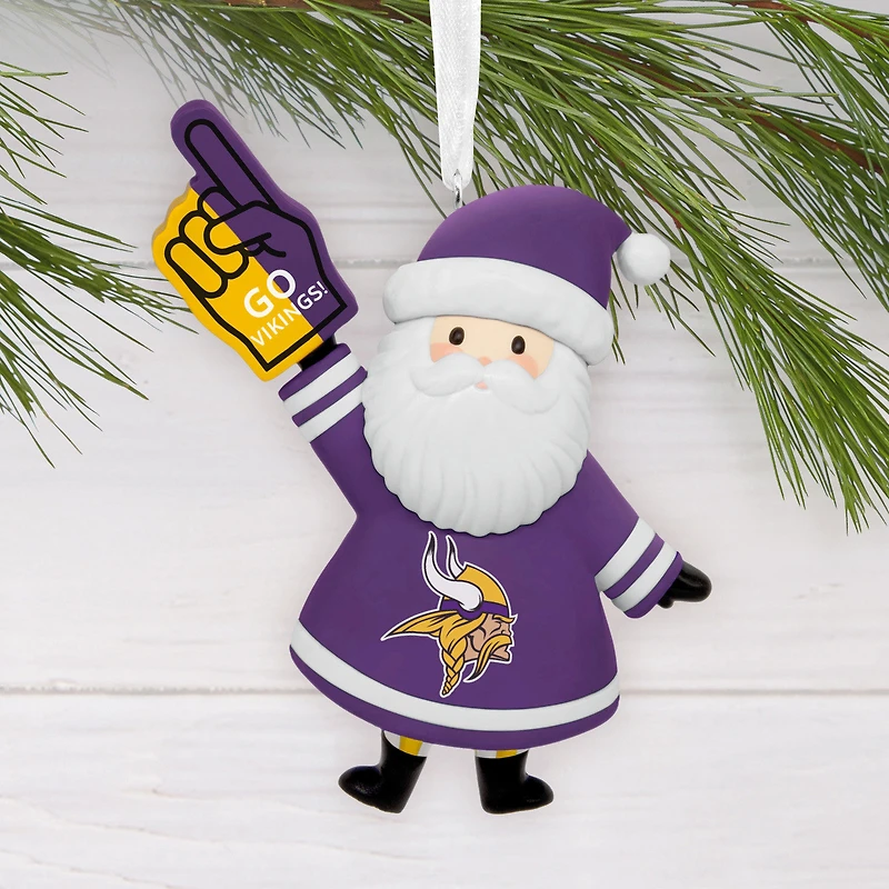NFL Minnesota Vikings Santa Fan Hallmark Ornament for only USD 12.99 | Hallmark