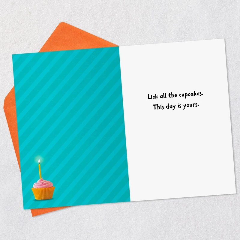 Lick All the Cupcakes Funny Birthday Card for only USD 3.99 | Hallmark