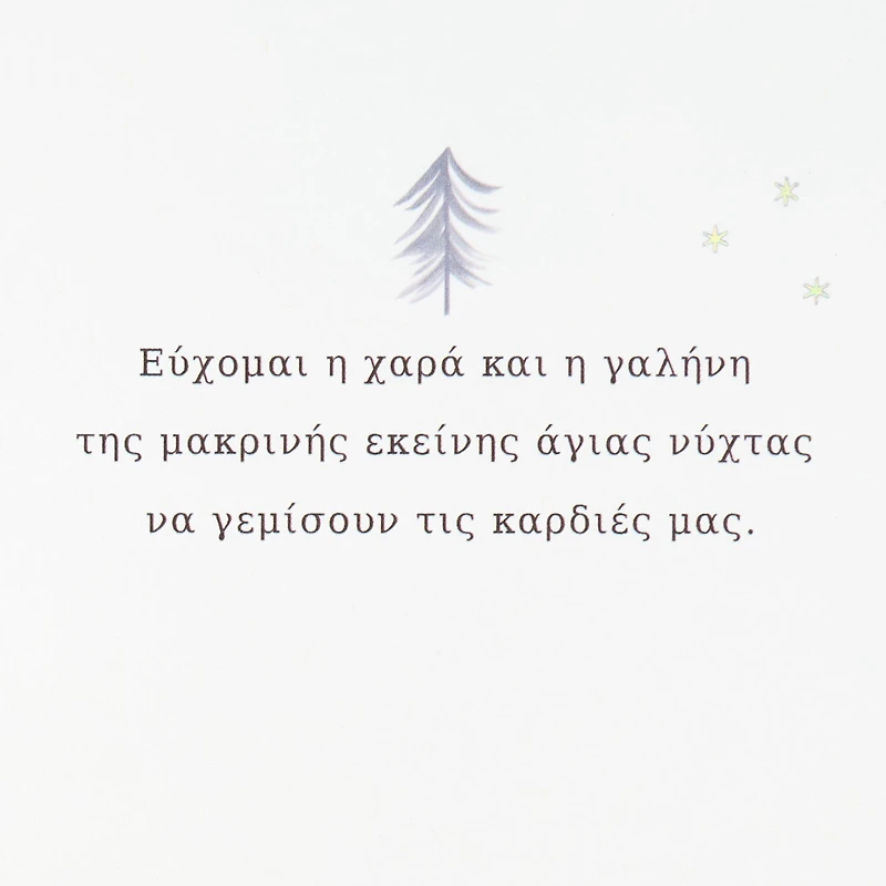 The Joy and Peace of That Holy Night Greek-Language Christmas Card for only USD 4.99 | Hallmark