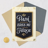 Papá, You're My Hero Spanish-Language Father's Day Card With Banner for only USD 8.59 | Hallmark