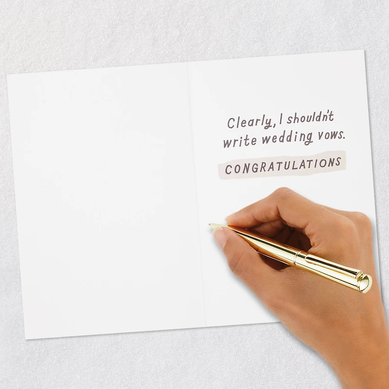 Love, Dreams and Toilet Paper Funny Wedding Card for only USD 4.49 | Hallmark