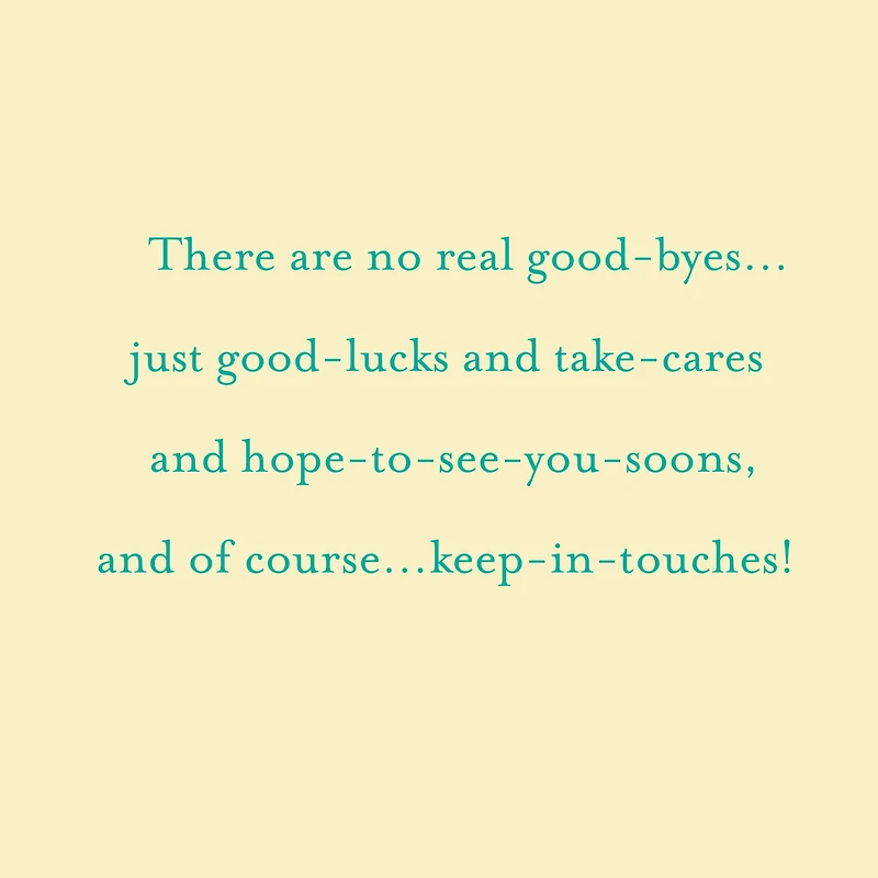 16" Good Luck Jumbo Goodbye Card for only USD 9.99 | Hallmark