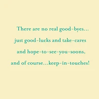 16" Good Luck Jumbo Goodbye Card for only USD 9.99 | Hallmark