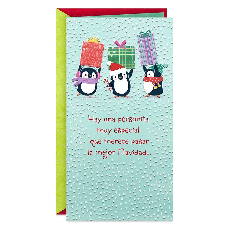 You Deserve the Best Spanish-Language Money Holder Christmas Card for Kid for only USD 1.99 | Hallmark