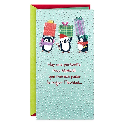 You Deserve the Best Spanish-Language Money Holder Christmas Card for Kid for only USD 1.99 | Hallmark