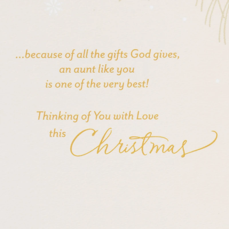 You're One of the Best Gifts from God Religious Christmas Card for Aunt for only USD 3.99 | Hallmark