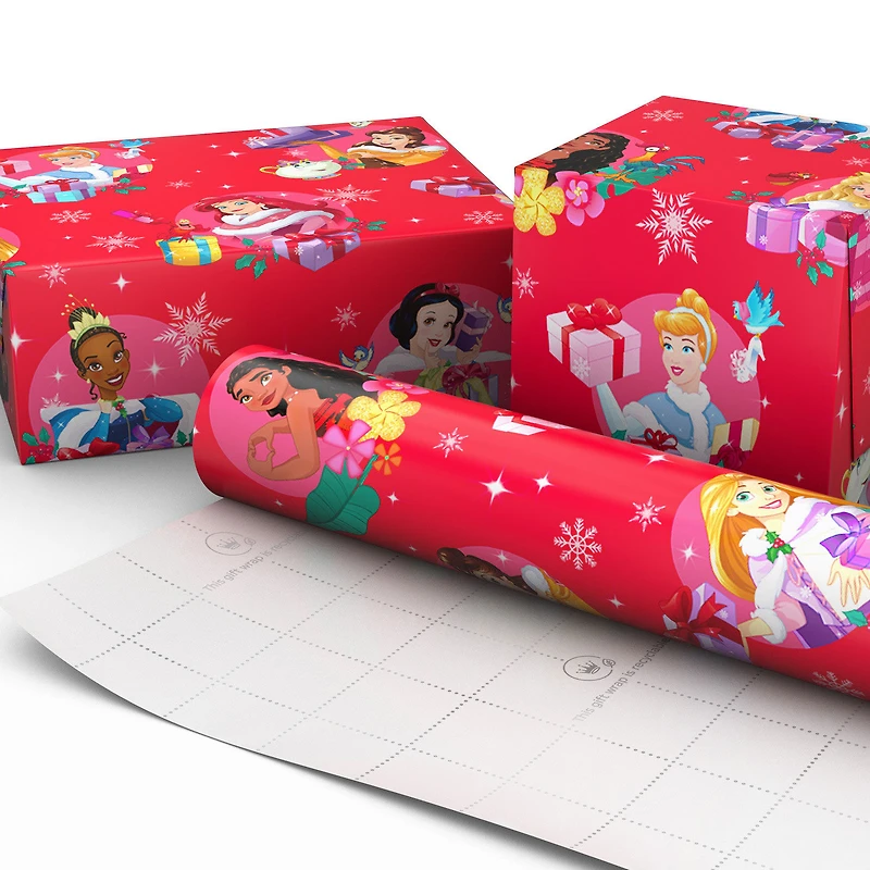 Disney Princesses Jumbo Christmas Wrapping Paper, 70 sq. ft. for only USD 9.99 | Hallmark