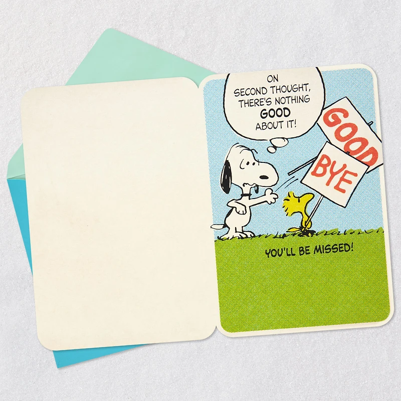 Peanuts® Snoopy and Woodstock You'll Be Missed Funny Goodbye Card for only USD 5.59 | Hallmark