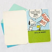 Peanuts® Snoopy and Woodstock You'll Be Missed Funny Goodbye Card for only USD 5.59 | Hallmark
