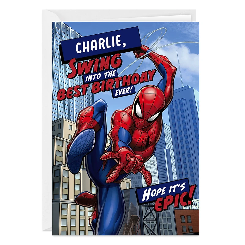 Marvel Spider-Man Hope It's Epic Custom Birthday Card for only USD 4.99 | Hallmark