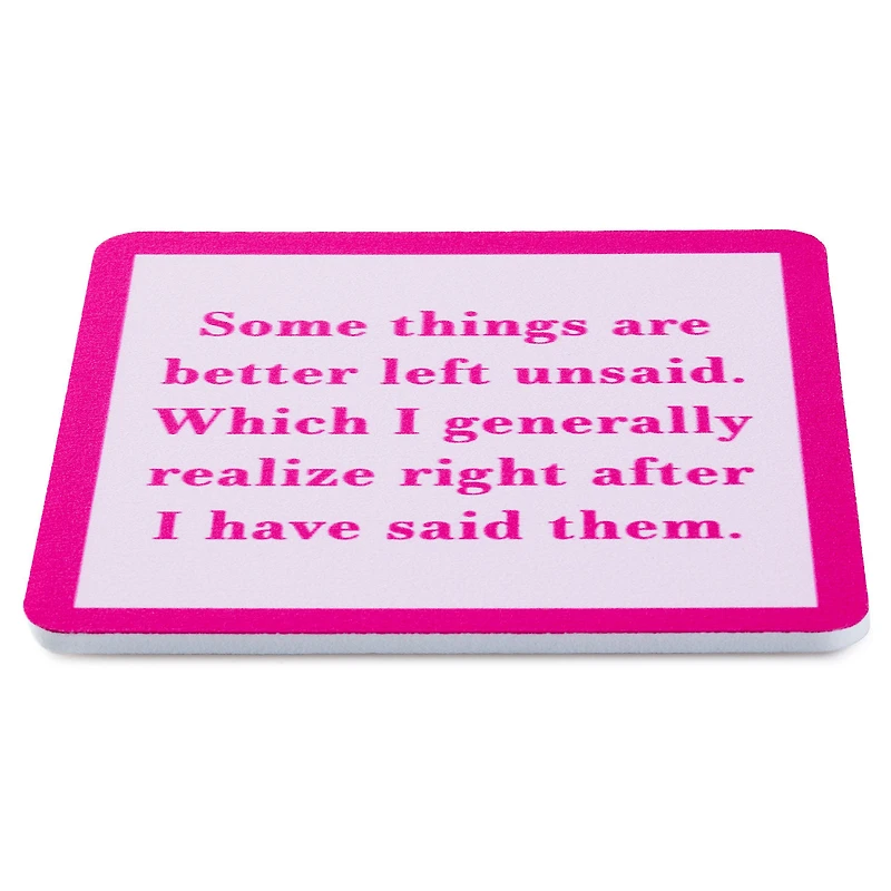 Drinks on Me Left Unsaid Funny Coaster for only USD 4.99 | Hallmark