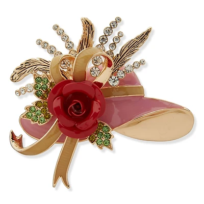 Kentucky Roses Enamel and Gold Metal Hat Pin With Rose and Bow for only USD 20.00 | Hallmark