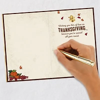 Peanuts® Snoopy and Woodstock Lots of Love Thanksgiving Card for only USD 2.99 | Hallmark