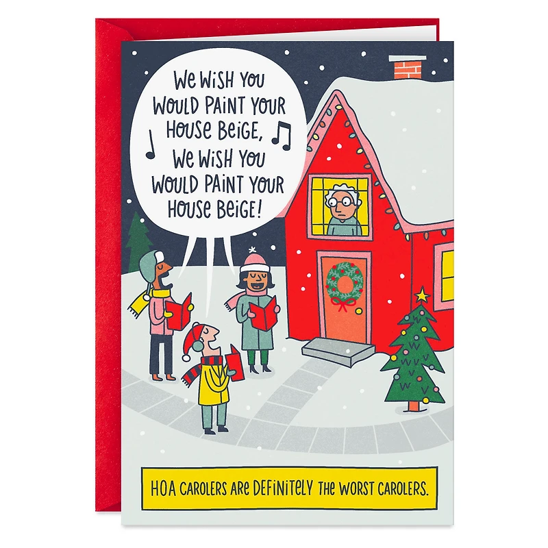 HOA Holiday Carolers Funny Christmas Card for only USD 3.69 | Hallmark