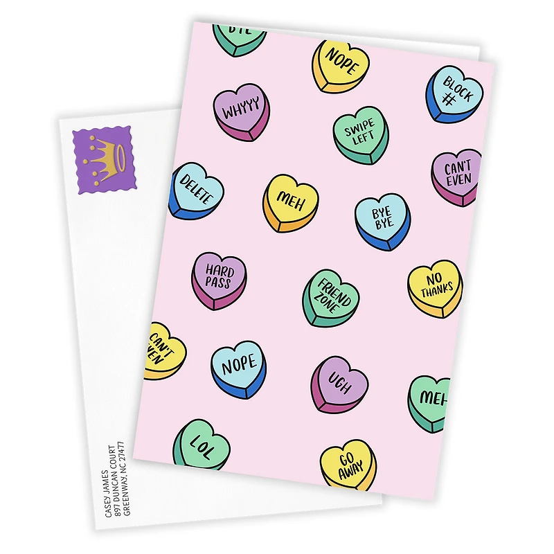 Candy Hearts Funny Custom Valentine's Day Card for only USD 4.99 | Hallmark