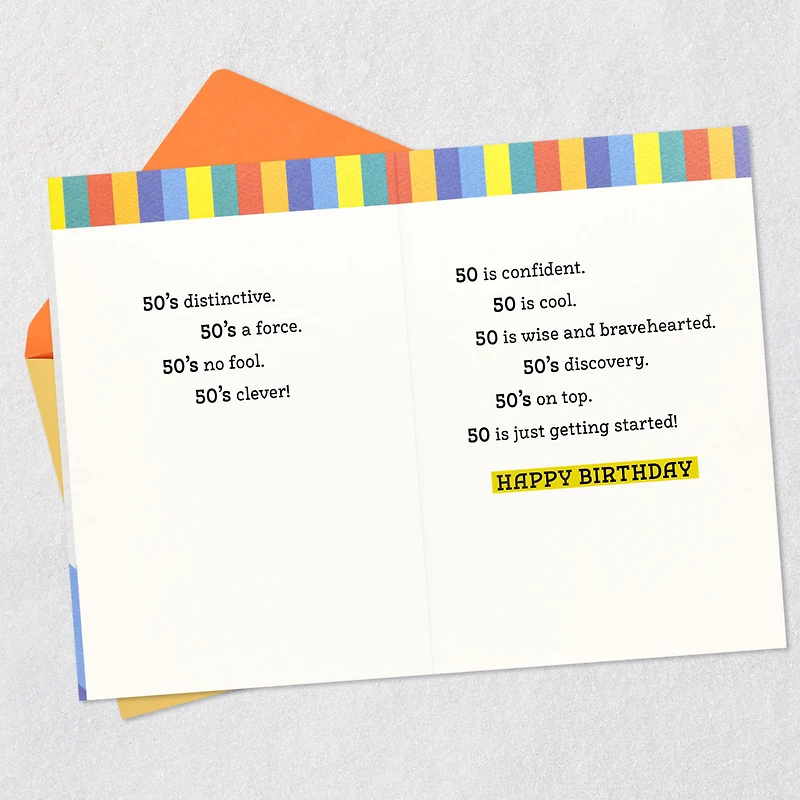 Just Getting Started 50th Birthday Card for only USD 4.99 | Hallmark