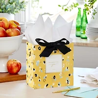 7.7" Animal Print on Butter Yellow Medium Gift Bag for only USD 7.79 | Hallmark