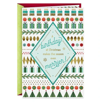 Merry Wishes Christmas Birthday Card for only USD 4.99 | Hallmark